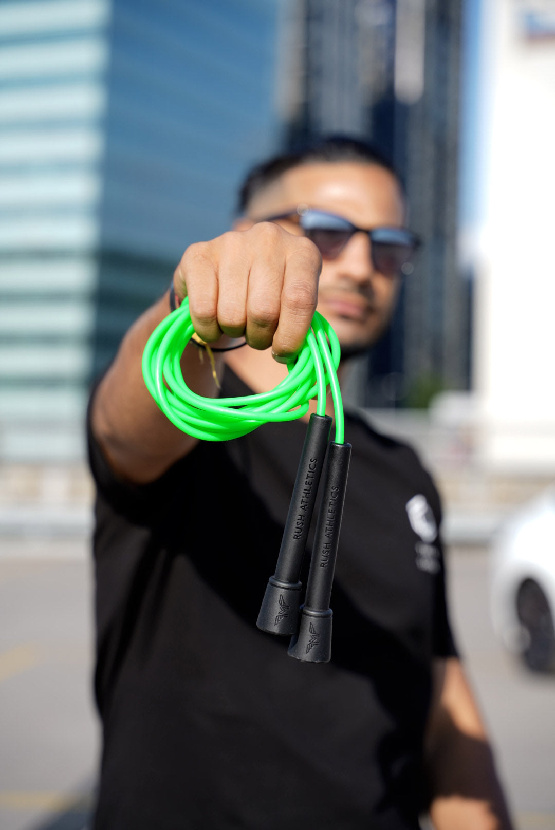 RUSH ATHLETICS SPEED ROPE NEON GREEN - Best for India
